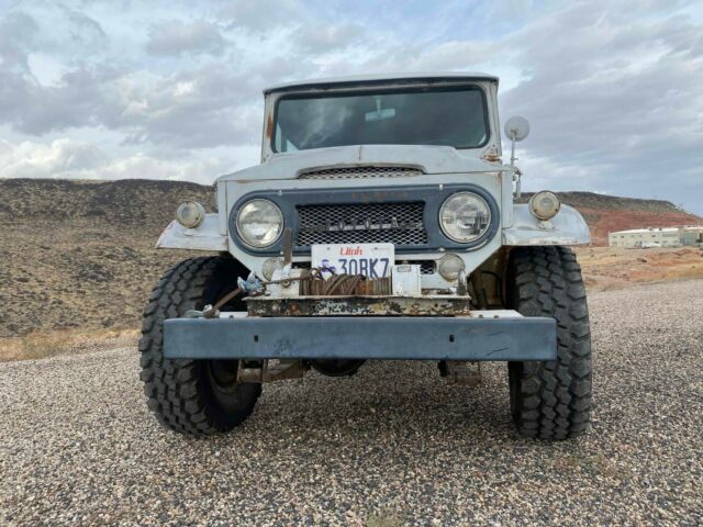 1967 White Toyota Land Cruiser SUV w removable top