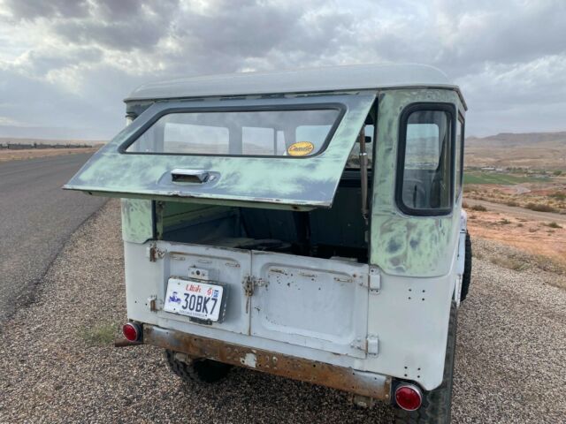 1967 White Toyota Land Cruiser SUV w removable top