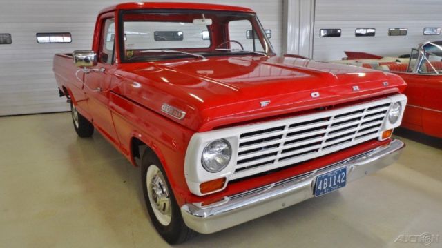 1967 Red Ford F-250 Pickup Truck
