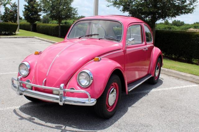 1967 Pink Volkswagen Beetle-New Coupe