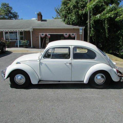1967 White Volkswagen Beetle - Classic