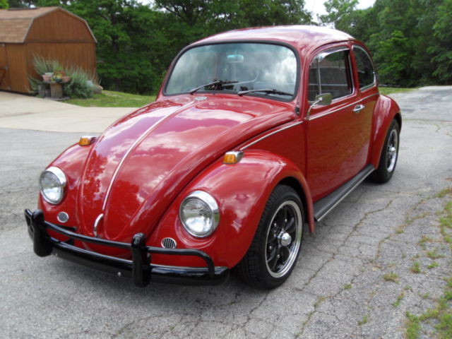 1967 Ruby Red Volkswagen Beetle - Classic Coupe