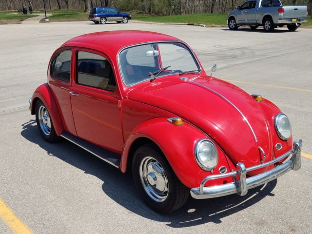 1967 Red Volkswagen Beetle - Classic