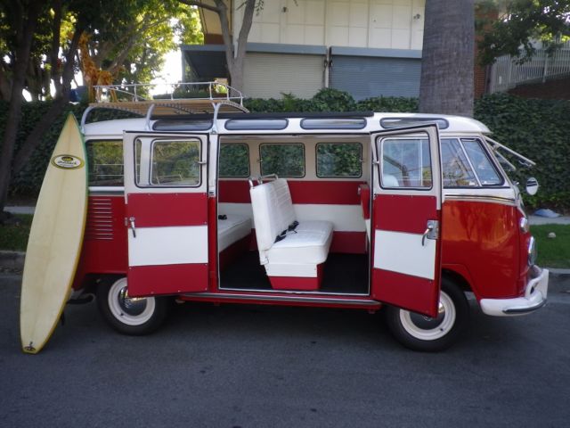 1967 Red Volkswagen Bus/Vanagon Deluxe