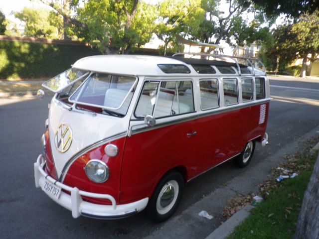 1967 Red Volkswagen Bus/Vanagon Deluxe