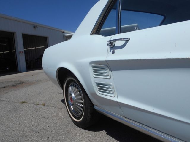 1967 White Ford Mustang Coupe