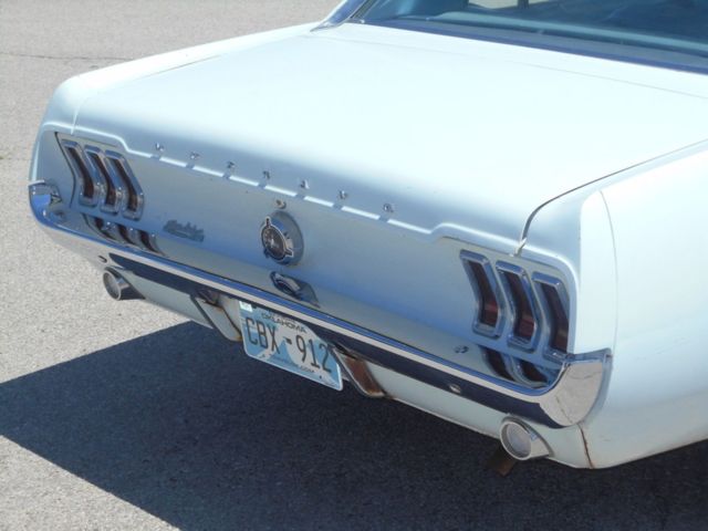 1967 White Ford Mustang Coupe