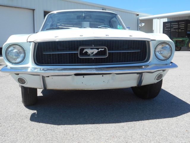 1967 White Ford Mustang Coupe
