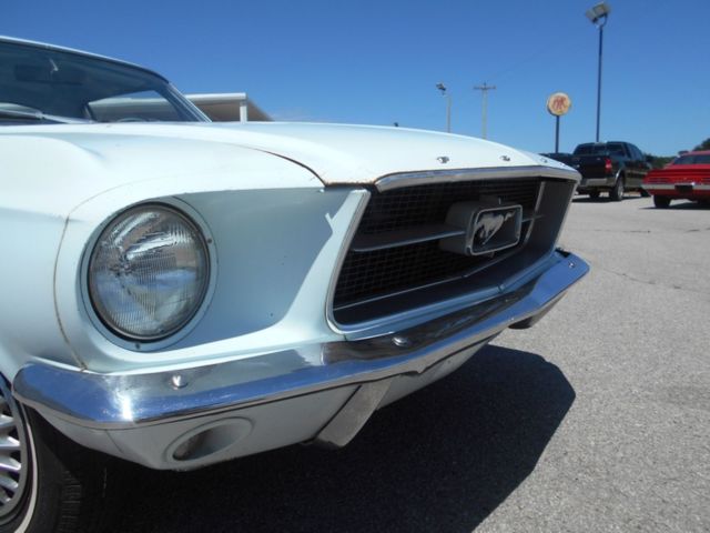 1967 White Ford Mustang Coupe
