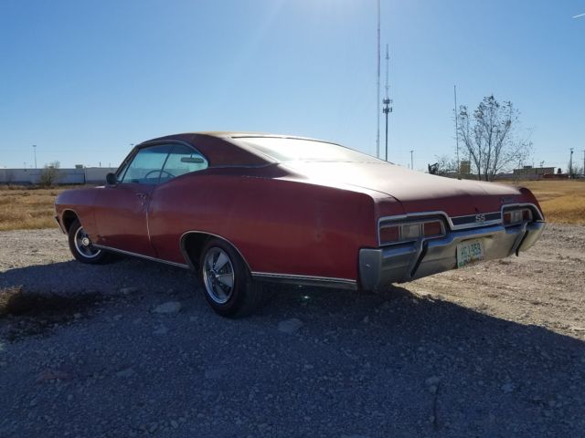 1967 RED ORIGINAL GM PAINT Chevrolet Impala Coupe