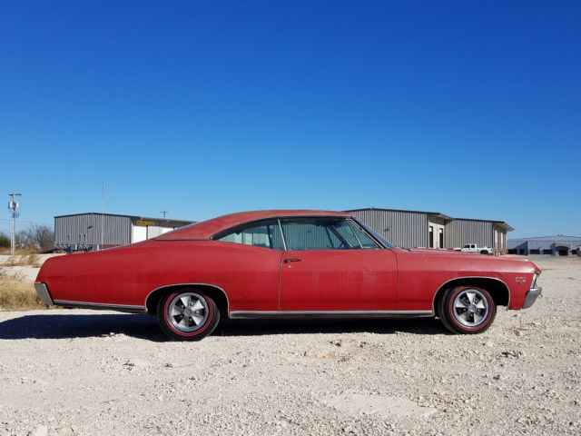 1967 RED ORIGINAL GM PAINT Chevrolet Impala Coupe