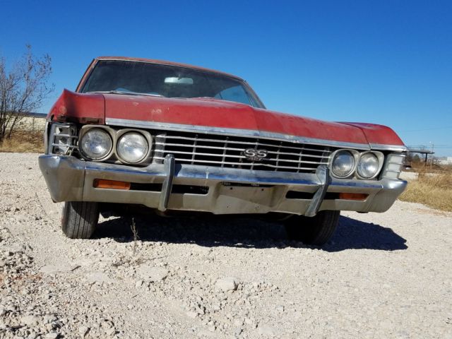 1967 RED ORIGINAL GM PAINT Chevrolet Impala Coupe