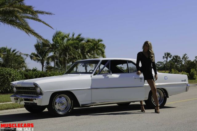 1967 White Chevrolet Nova Coupe