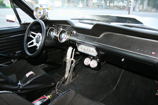 1968 White Ford Mustang Fastback