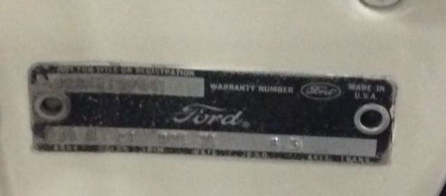 1968 White Ford Mustang Fastback