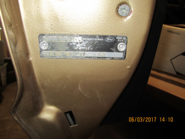 1968 Gold Ford Mustang Fastback