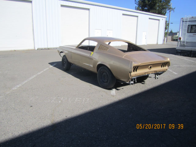 1968 Gold Ford Mustang Fastback