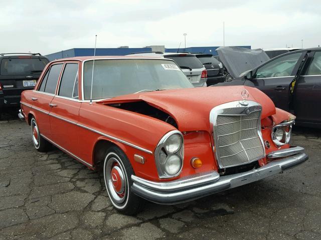 1968 Red Mercedes-Benz S-Class Sedan
