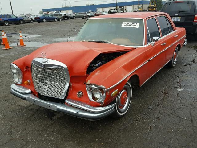 1968 Red Mercedes-Benz S-Class Sedan