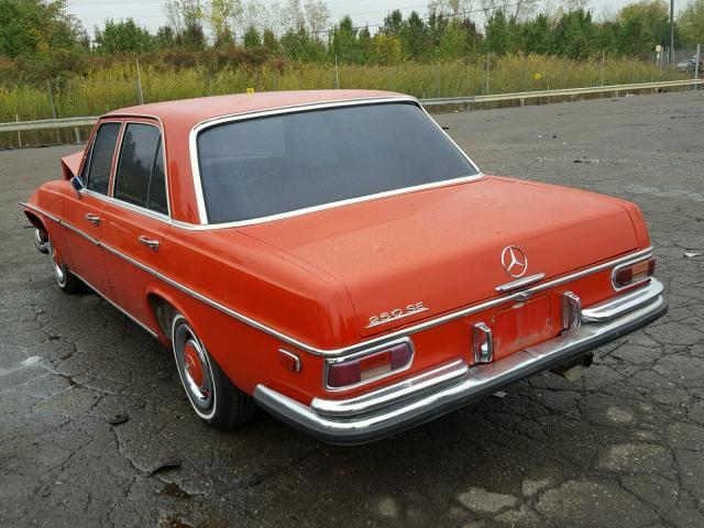1968 Red Mercedes-Benz S-Class Sedan