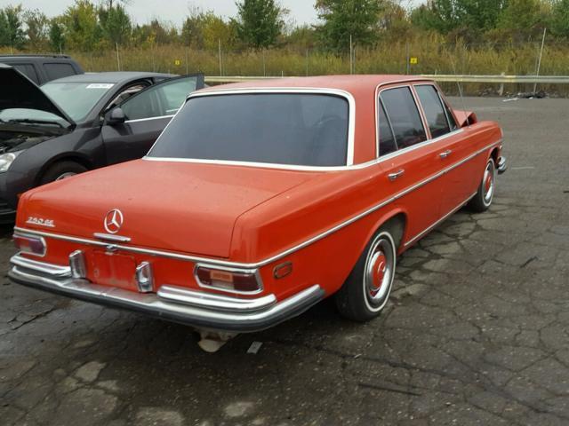 1968 Red Mercedes-Benz S-Class Sedan