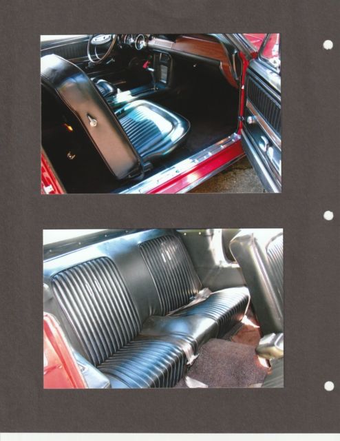 1968 Burgundy Ford Mustang Convertible