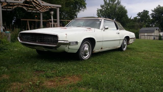 1968 White Ford Thunderbird Coupe