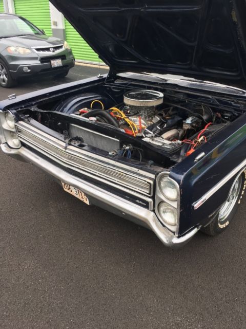 1968 Blue Plymouth Fury Convertible