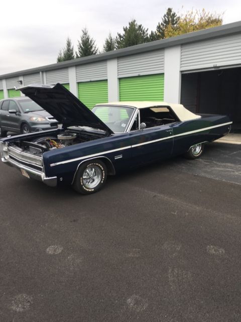 1968 Blue Plymouth Fury Convertible