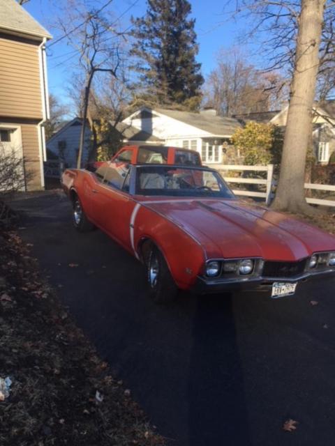 1968 Red Oldsmobile 442 Convertible