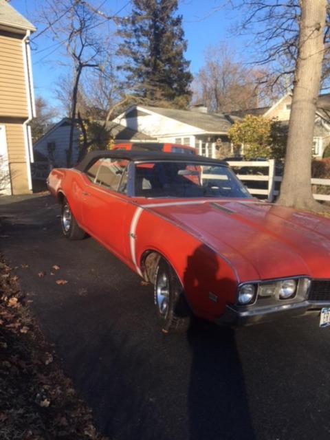 1968 Red Oldsmobile 442 Convertible