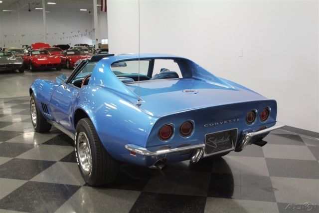 1968 Blue Chevrolet Corvette