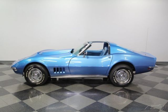 1968 Blue Chevrolet Corvette
