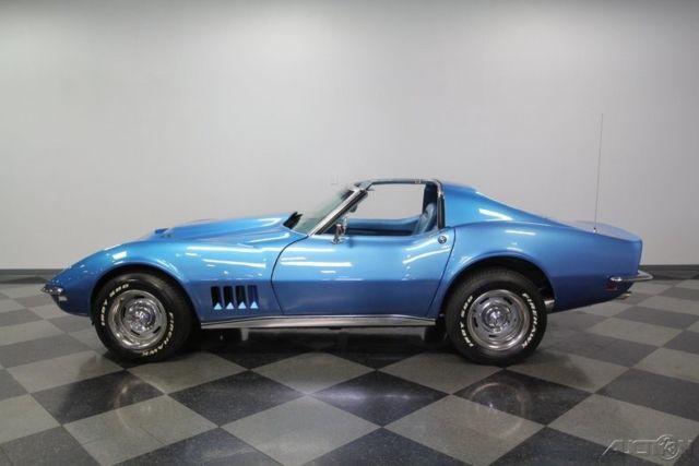 1968 Blue Chevrolet Corvette