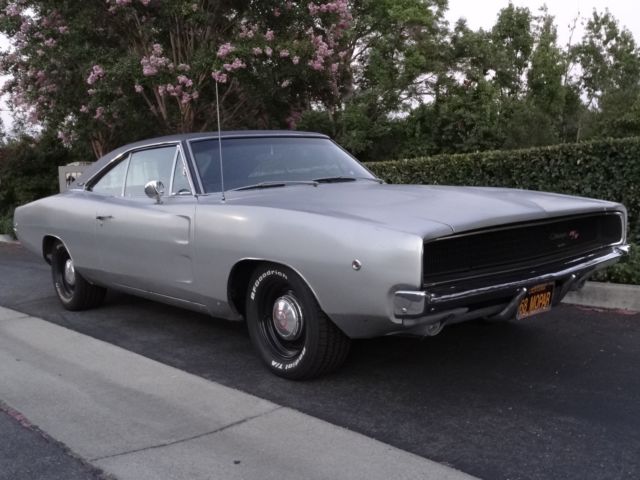 1968 Silver Dodge Charger Coupe