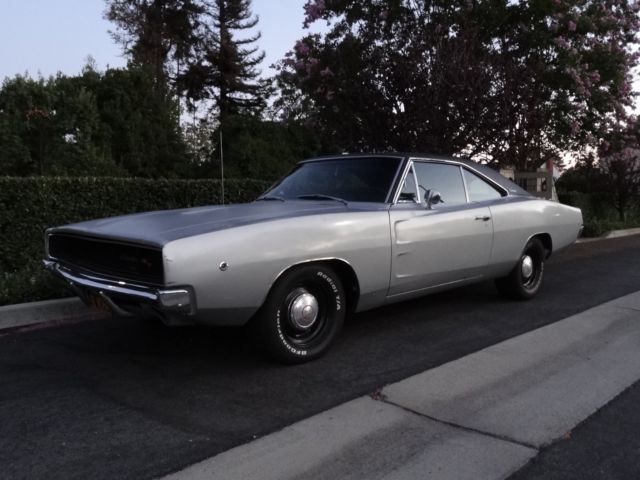 1968 Silver Dodge Charger Coupe