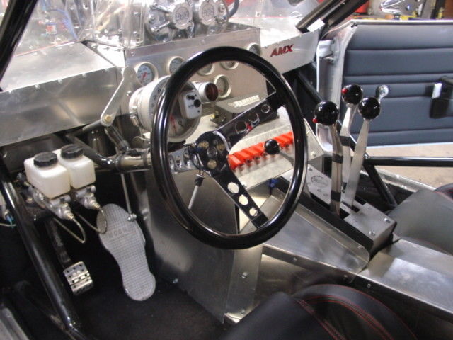 1968 RED WHITE BLUE AMC AMX Coupe