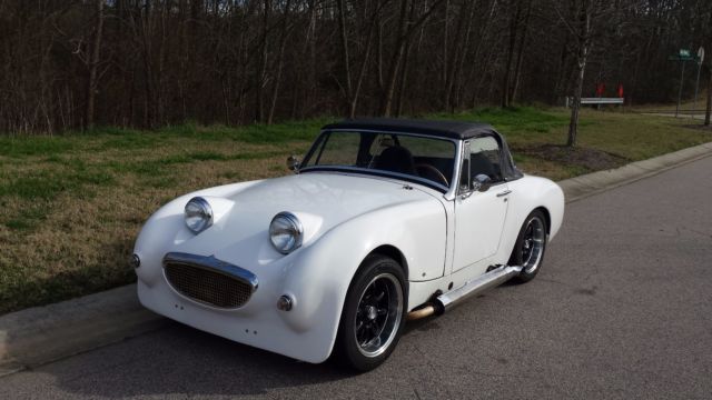 1968 White Austin Healey Sprite Convertible