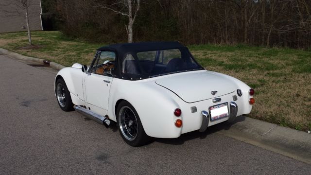 1968 White Austin Healey Sprite Convertible