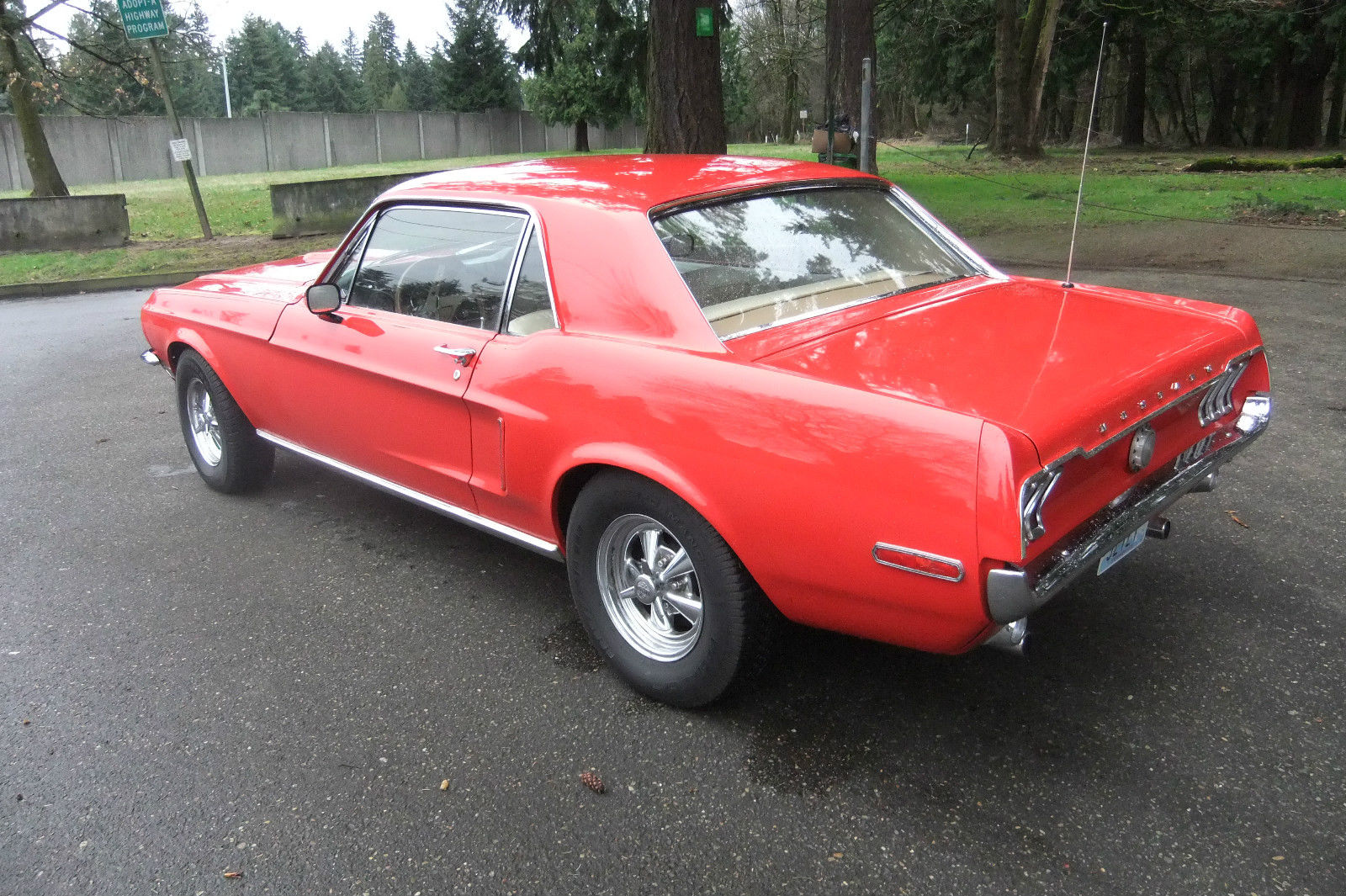 1968 Red Ford Mustang Coupe
