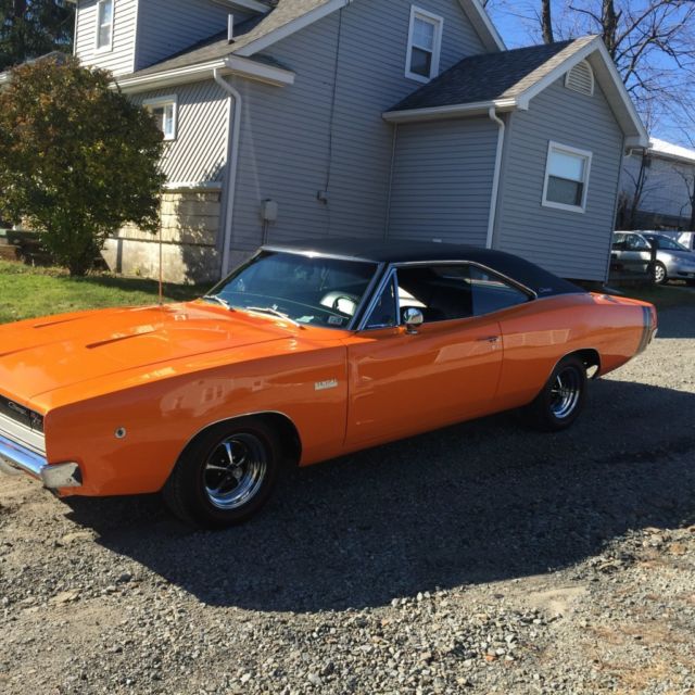 1968 Tiger Orange Dodge Charger Coupe