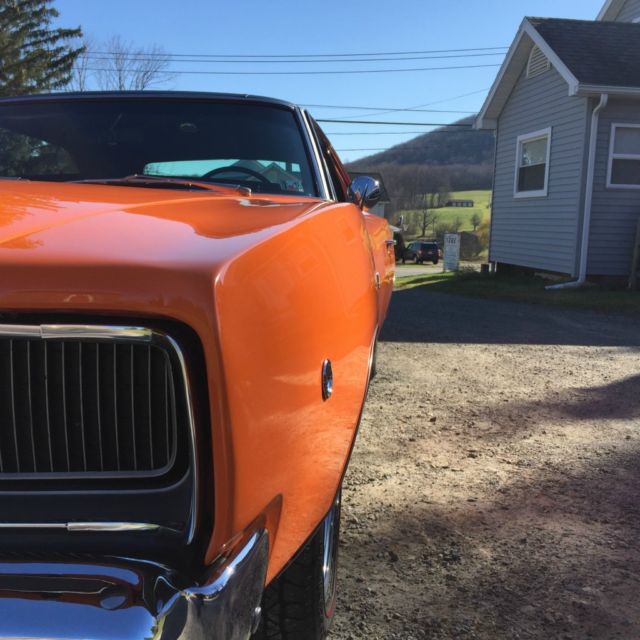 1968 Tiger Orange Dodge Charger Coupe