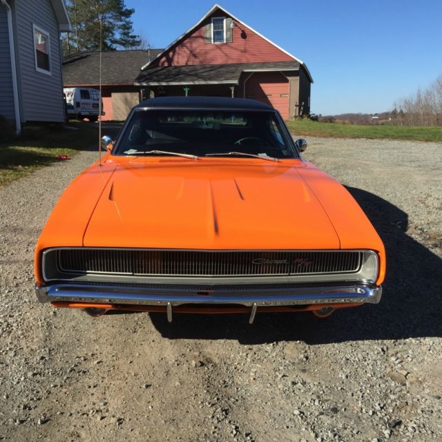 1968 Tiger Orange Dodge Charger Coupe