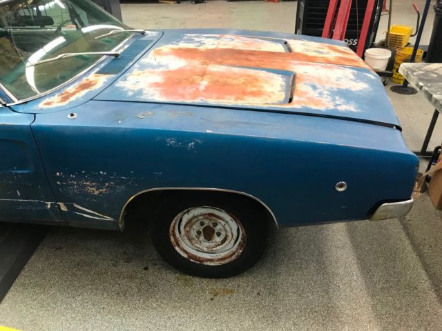 1968 Blue Dodge Charger Coupe