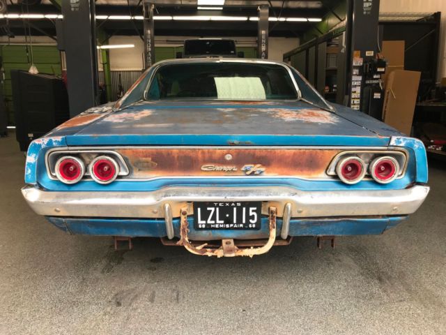 1968 Blue Dodge Charger Coupe