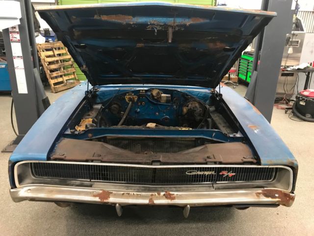 1968 Blue Dodge Charger Coupe
