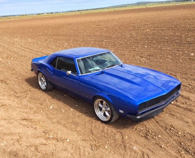 1968 Blue Chevrolet Camaro