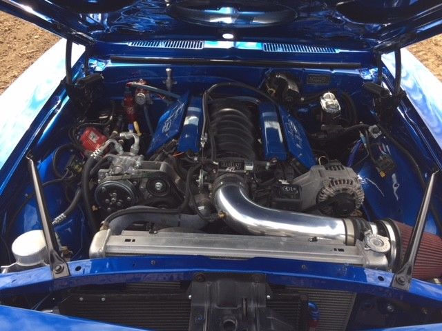 1968 Blue Chevrolet Camaro