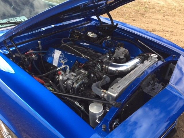1968 Blue Chevrolet Camaro