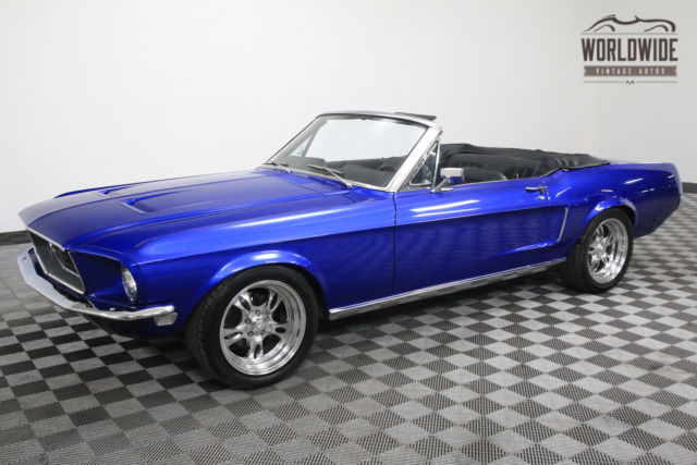 1968 Blue Ford Mustang